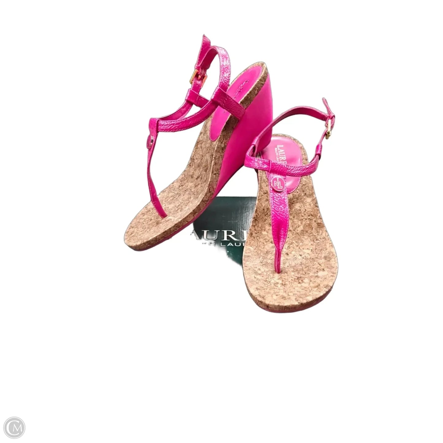 Shoes Heels Wedge By Lauren By Ralph Lauren In Pink, Size: 10
