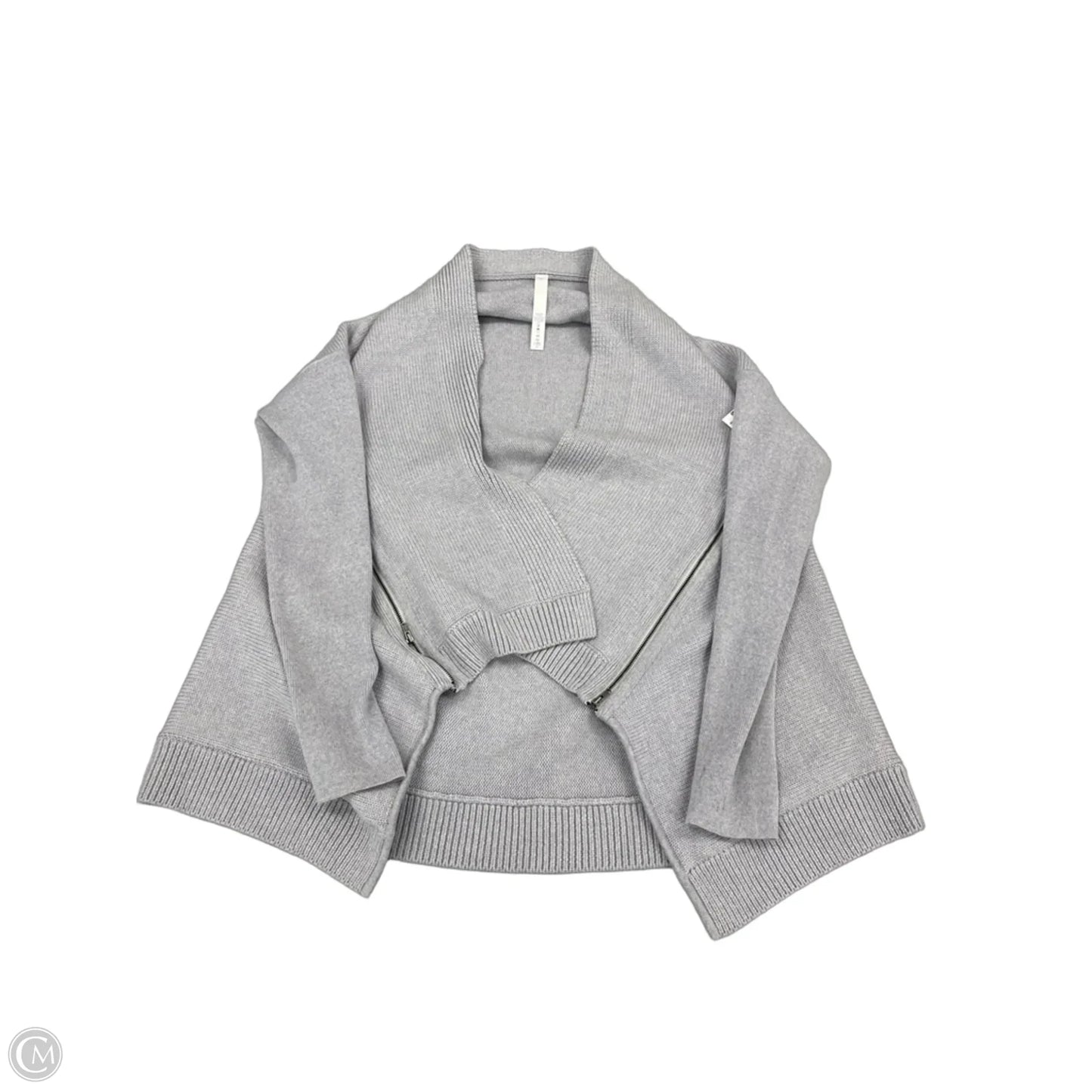 Sweater Cardigan By Lululemon In Grey, Size: 10