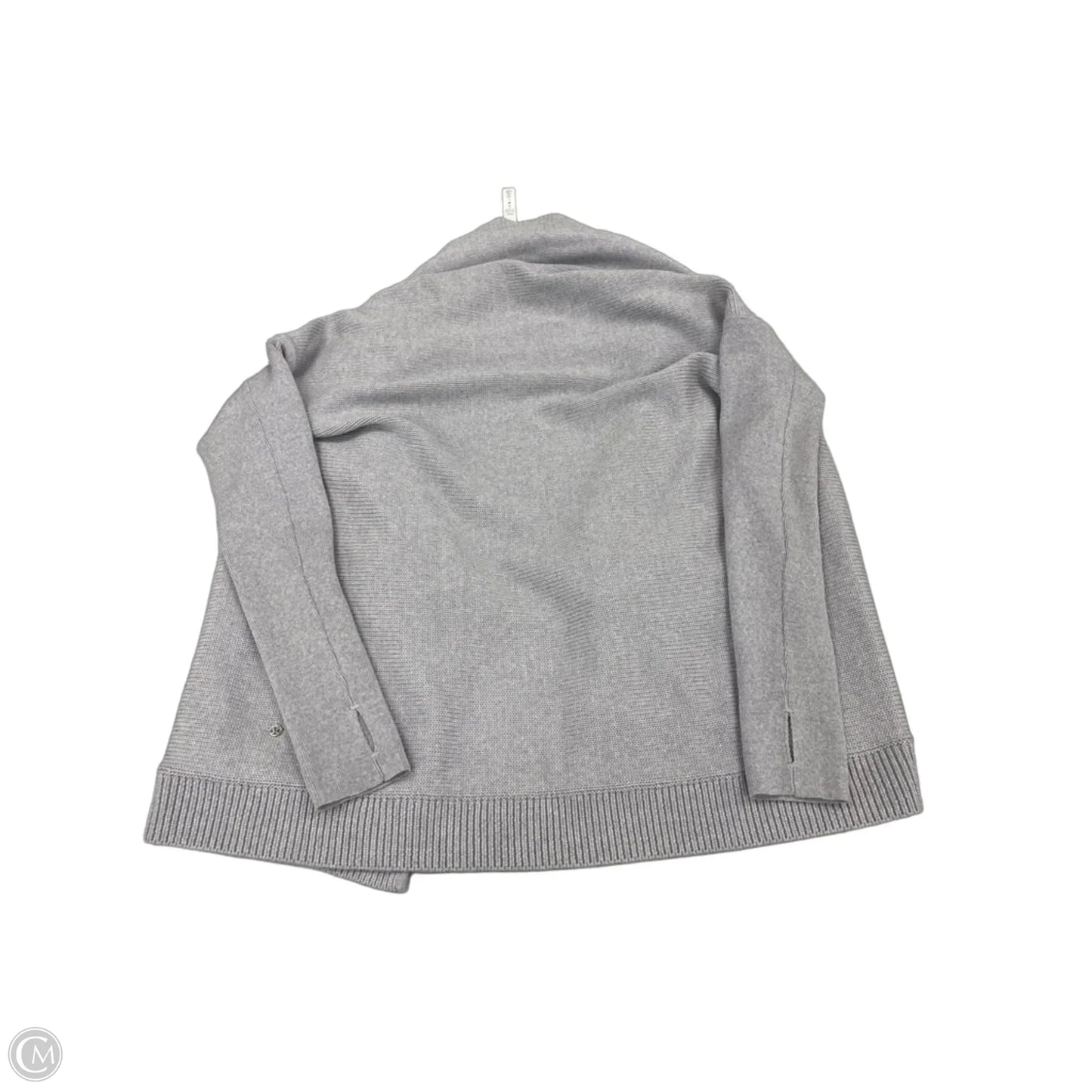 Sweater Cardigan By Lululemon In Grey, Size: 10
