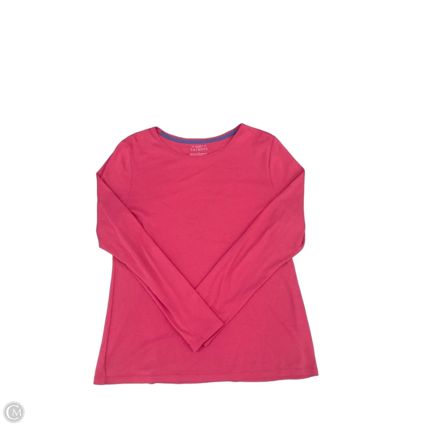 Top Long Sleeve By Talbots In Pink, Size: L