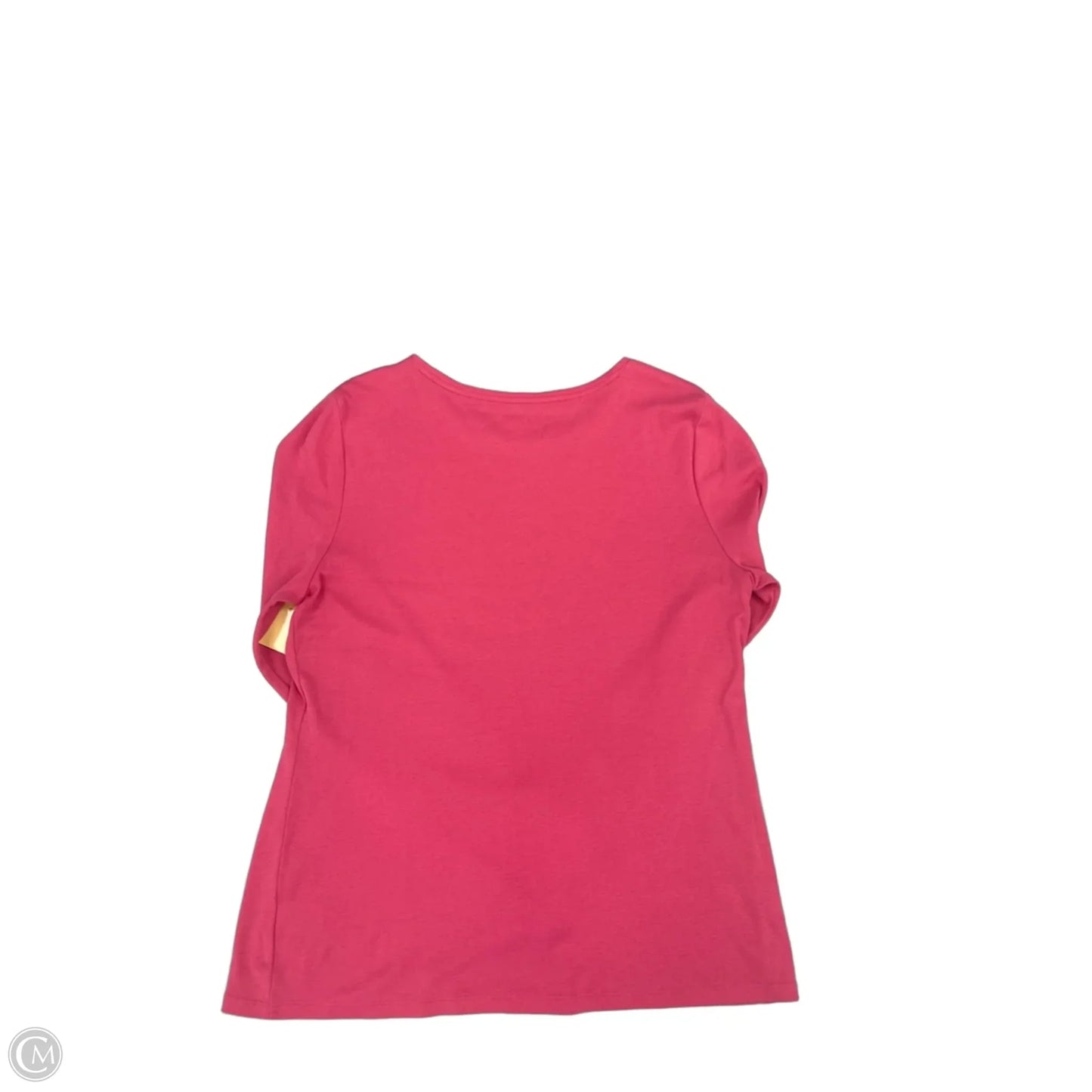 Top Long Sleeve By Talbots In Pink, Size: L