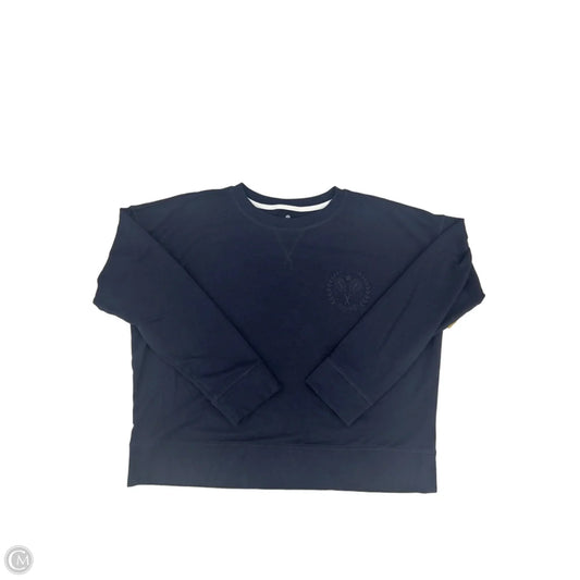 Top Long Sleeve By Talbots In Navy, Size: S