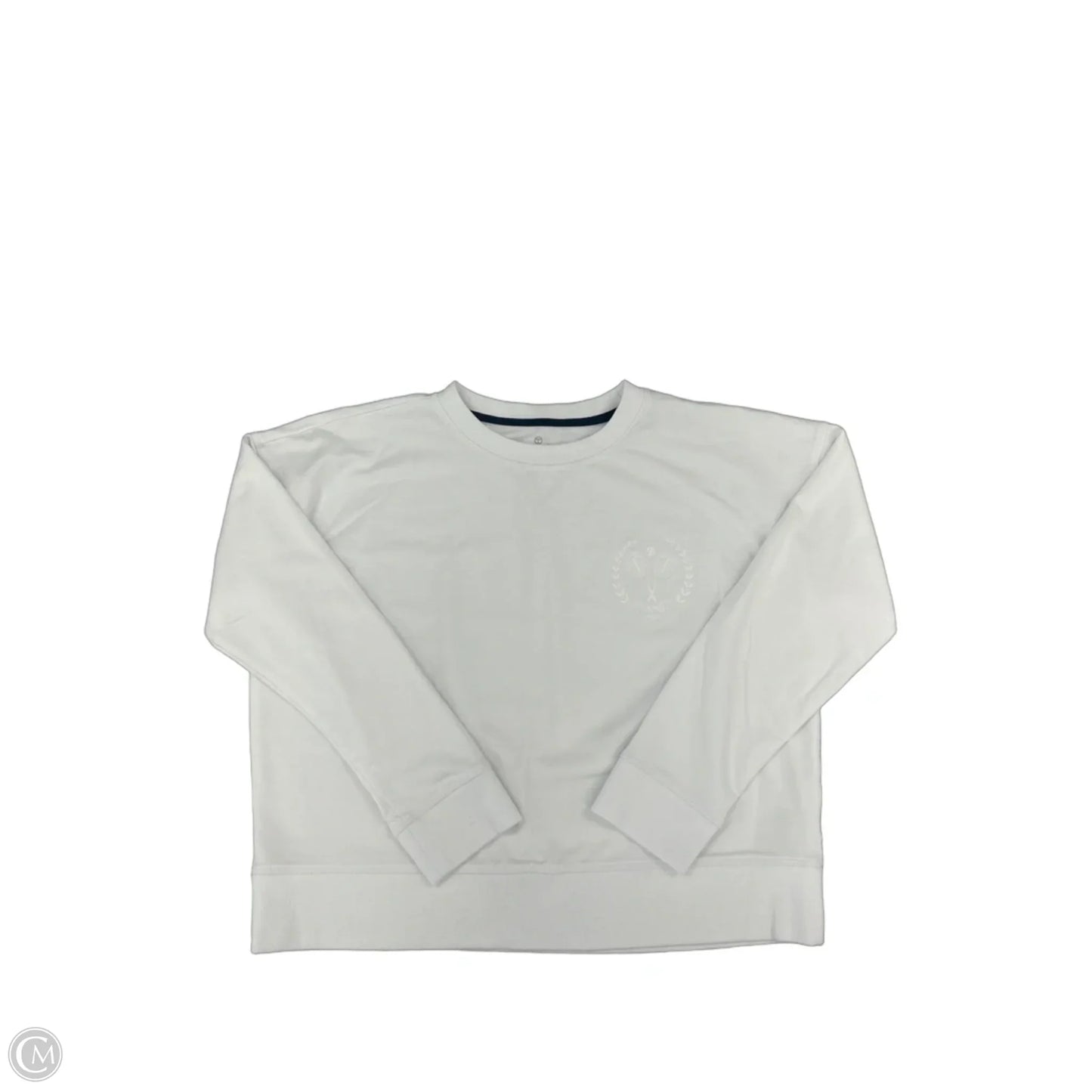 Top Long Sleeve By Talbots In White, Size: Xs