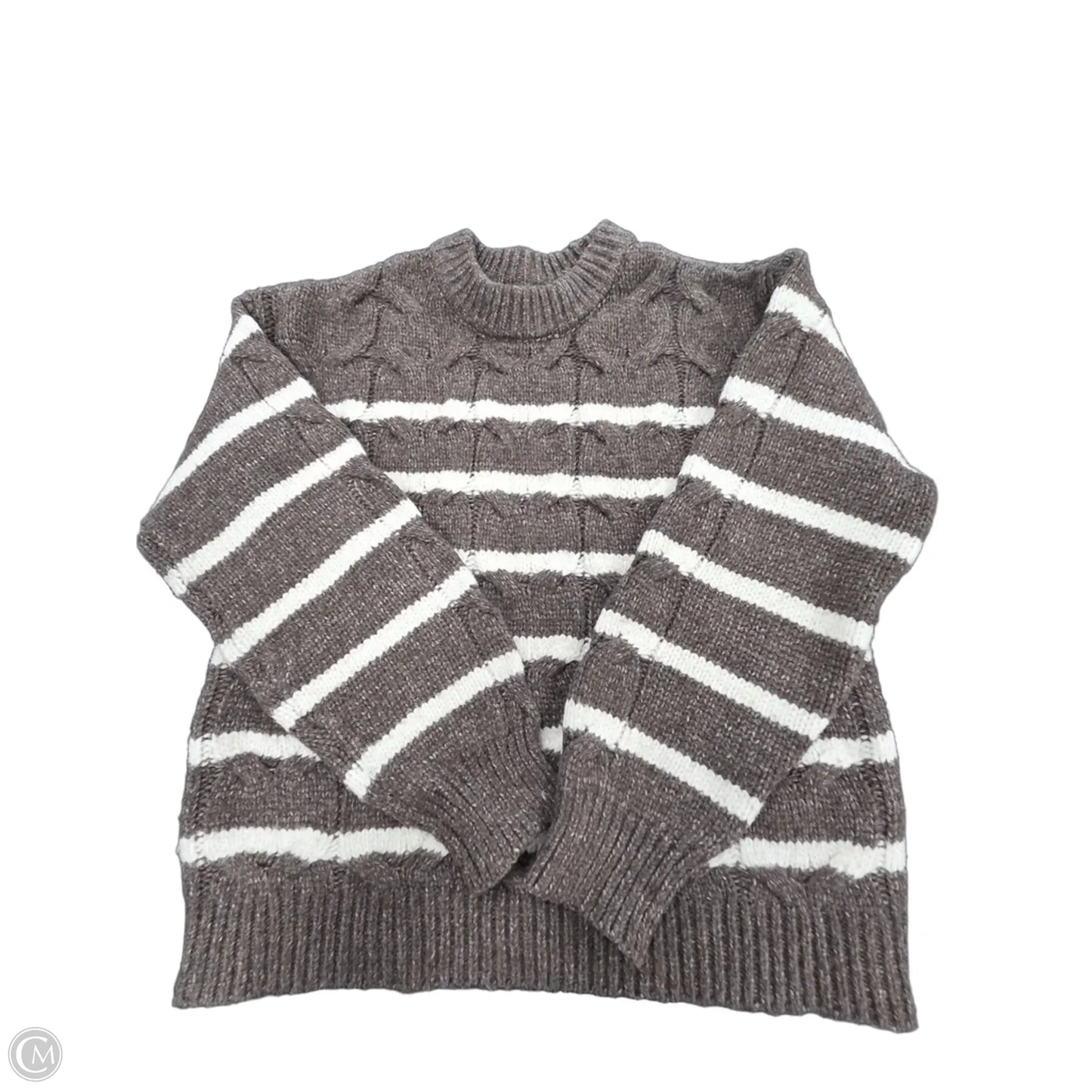 Sweater By Lc Lauren Conrad In Brown & White, Size: S