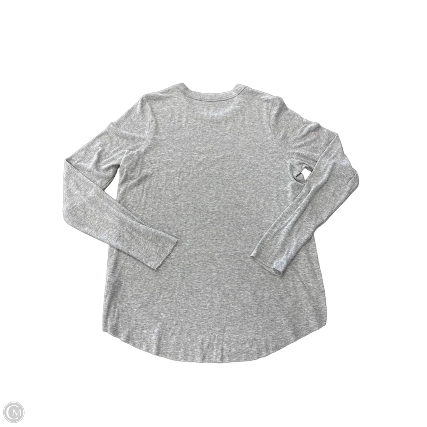 Top Long Sleeve By Aerie In Grey, Size: L
