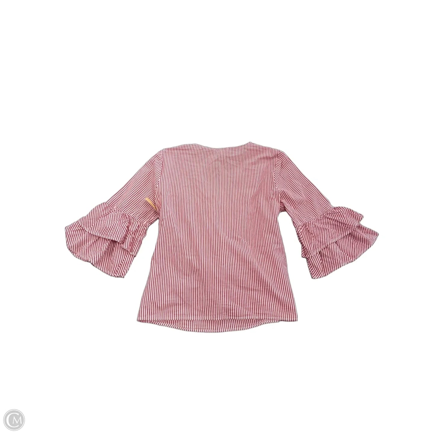 Top 3/4 Sleeve By Beachlunchlounge In Red & White, Size: M