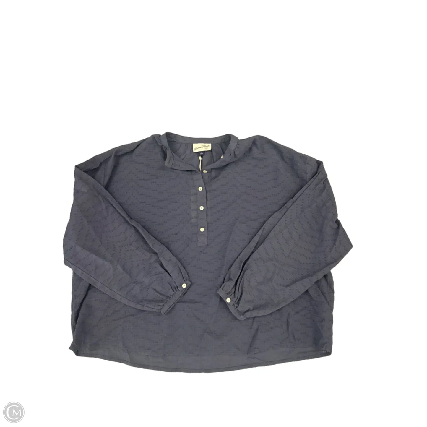 Top Long Sleeve By Universal Thread In Blue, Size: S