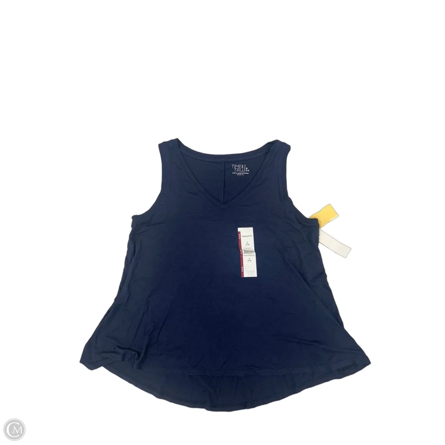 Tank Top By Time And Tru In Navy, Size: S