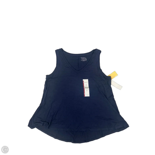 Tank Top By Time And Tru In Navy, Size: S