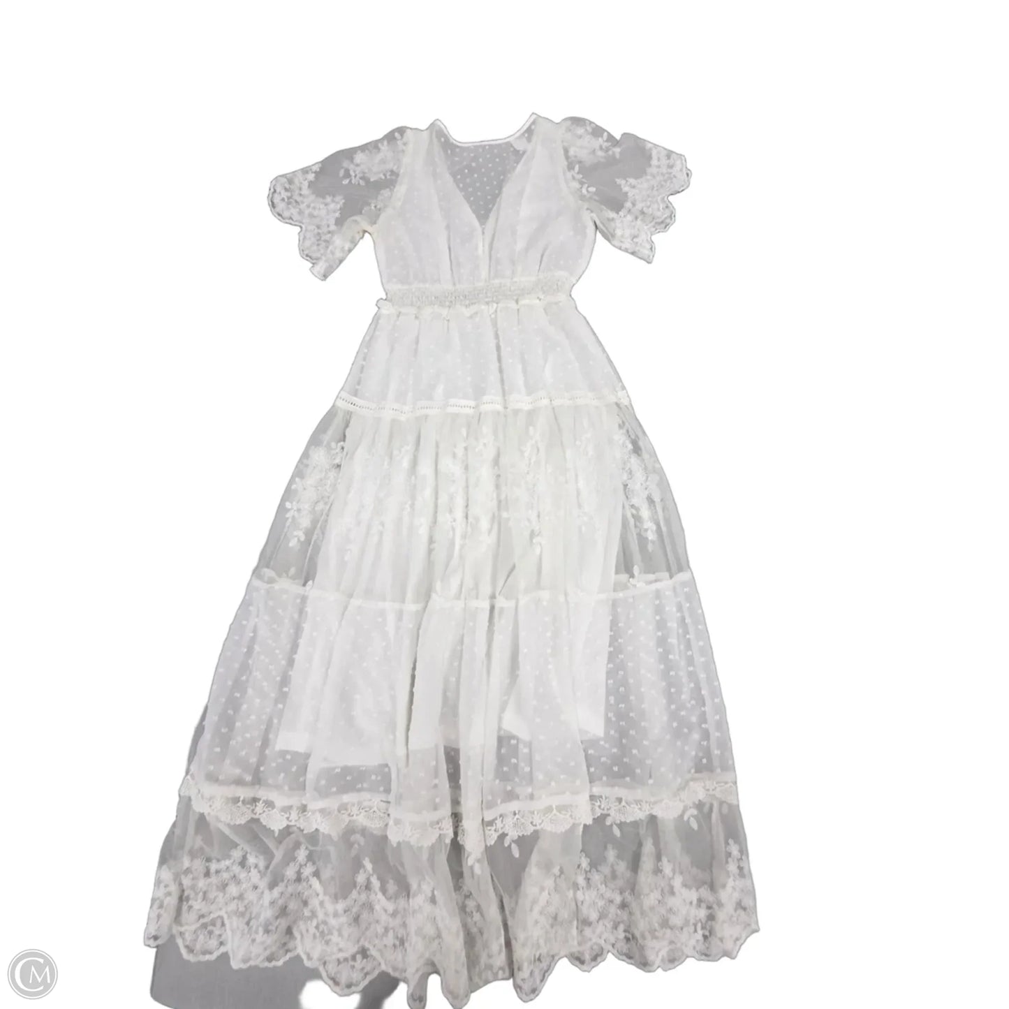 Dress Casual Maxi By Cme In White, Size: S