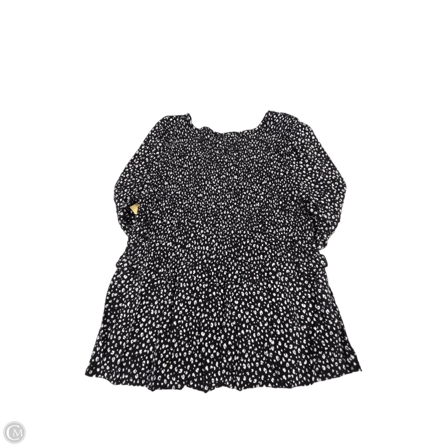 Top Long Sleeve By Urban Romantics In Black & White, Size: S