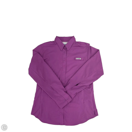 Top Long Sleeve By Columbia In Purple, Size: M
