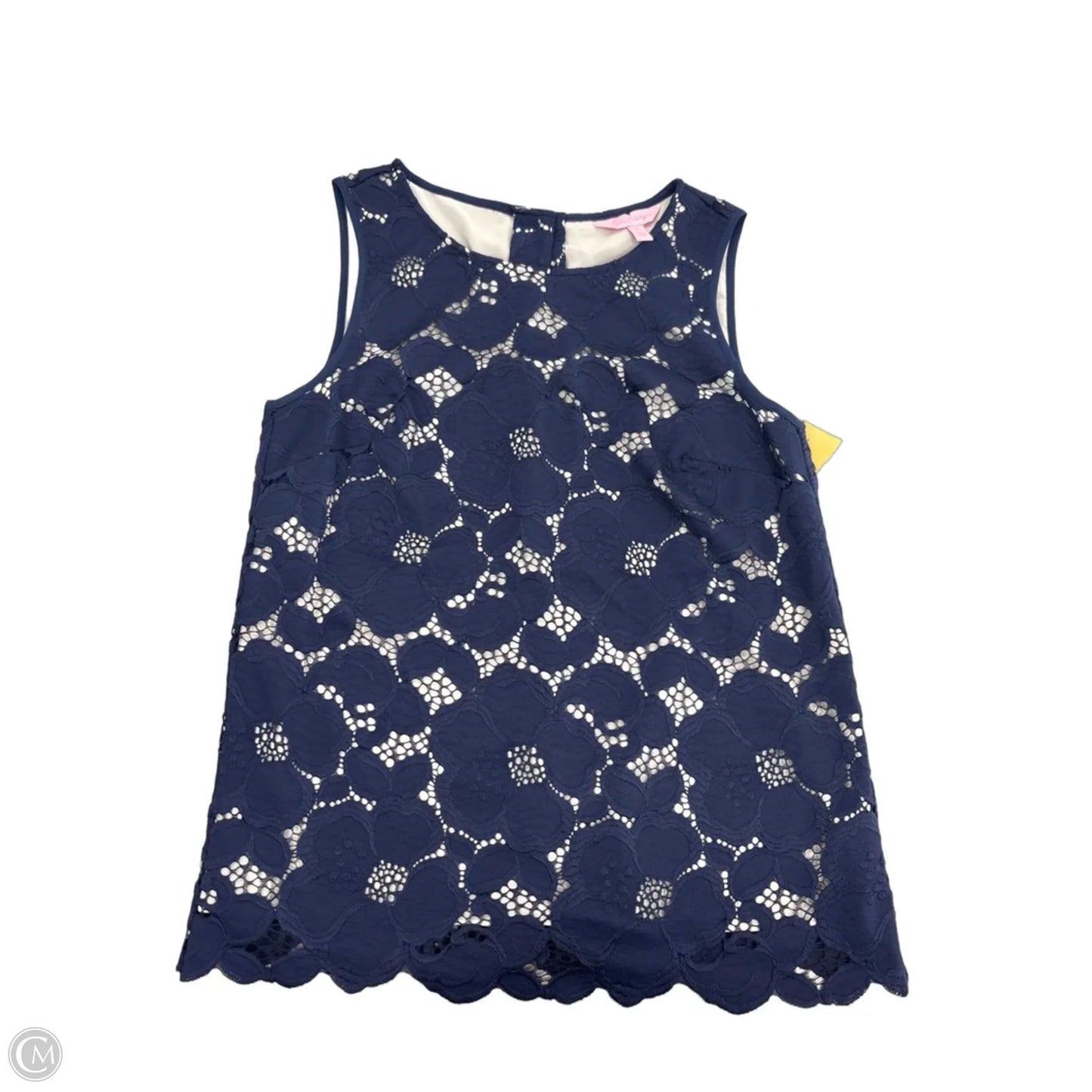 Top Sleeveless Designer By Lilly Pulitzer In Blue, Size: S