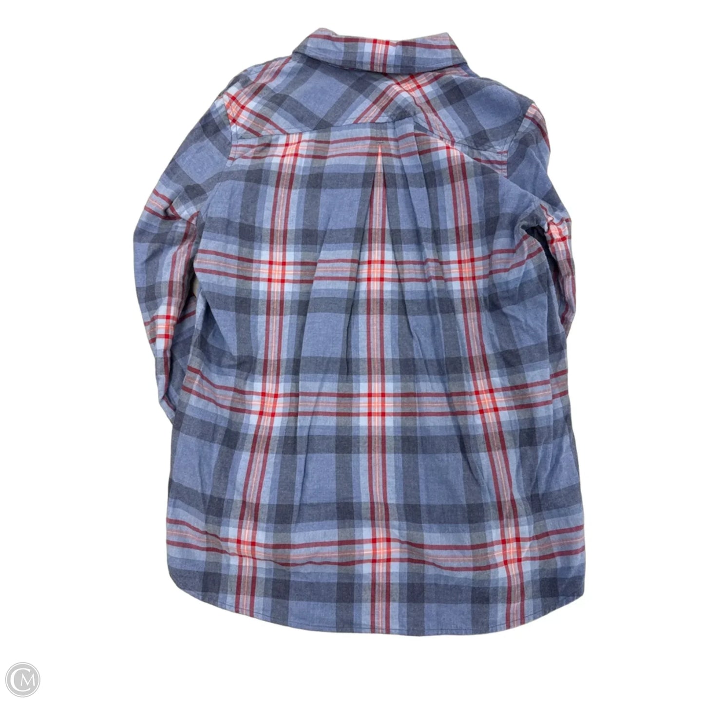 Top Long Sleeve By Vineyard Vines In Blue & Red, Size: S