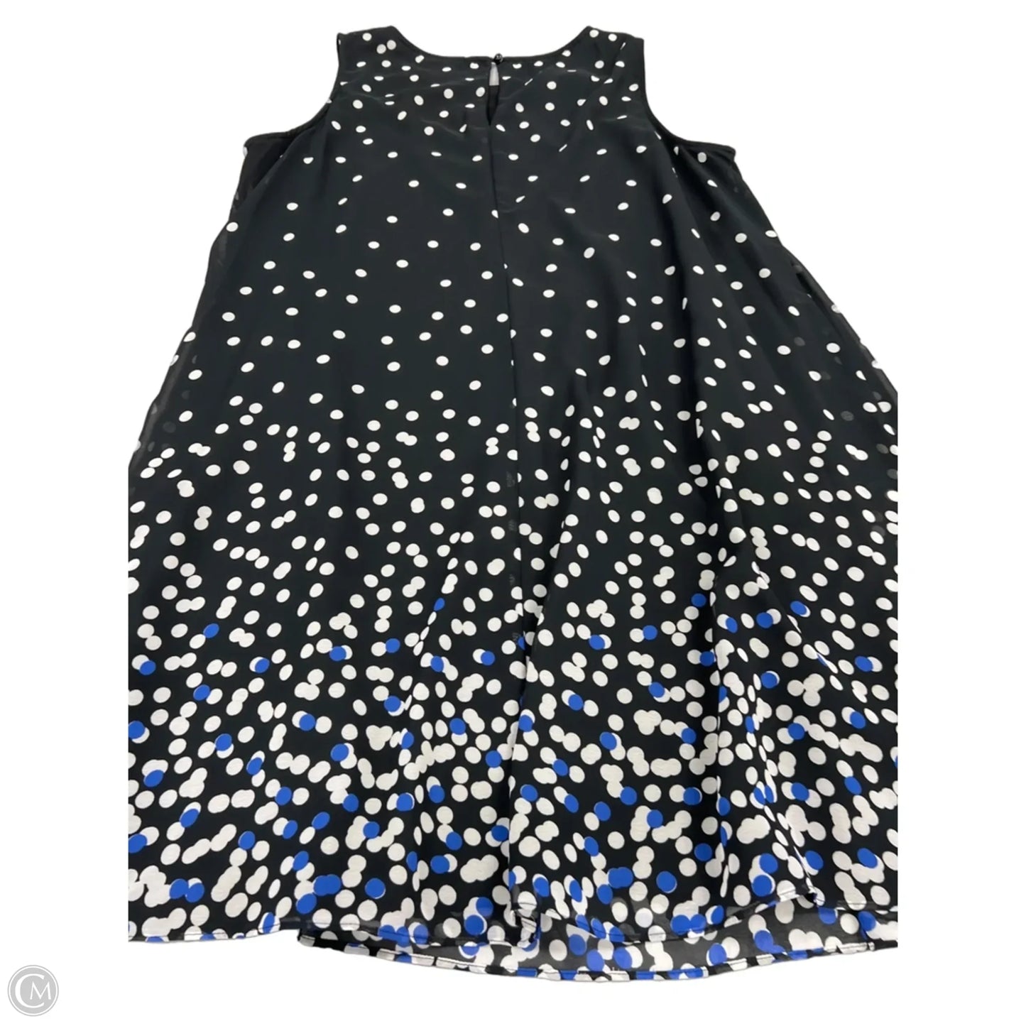 Dress Casual Midi By Sandra Darren In Black & White, Size: 18
