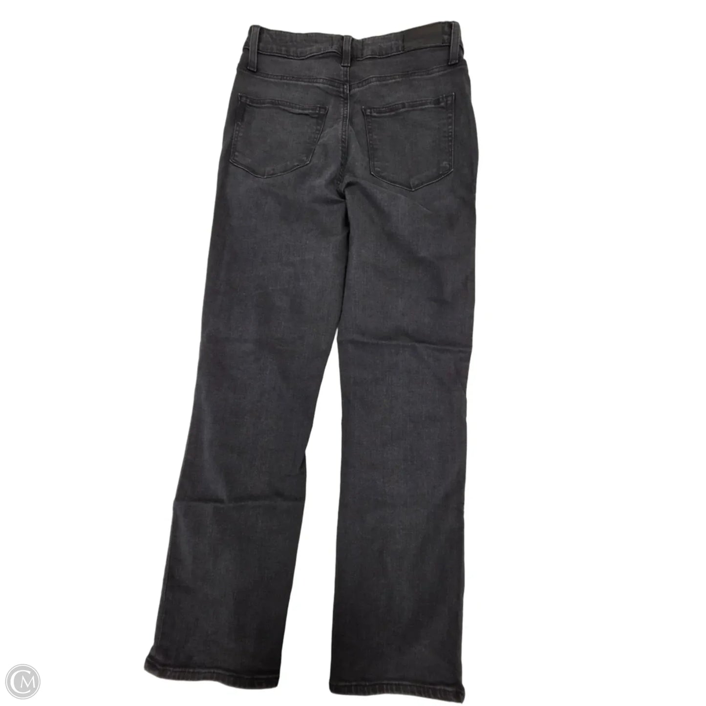 Jeans Straight By Paige In Black Denim, Size: 4