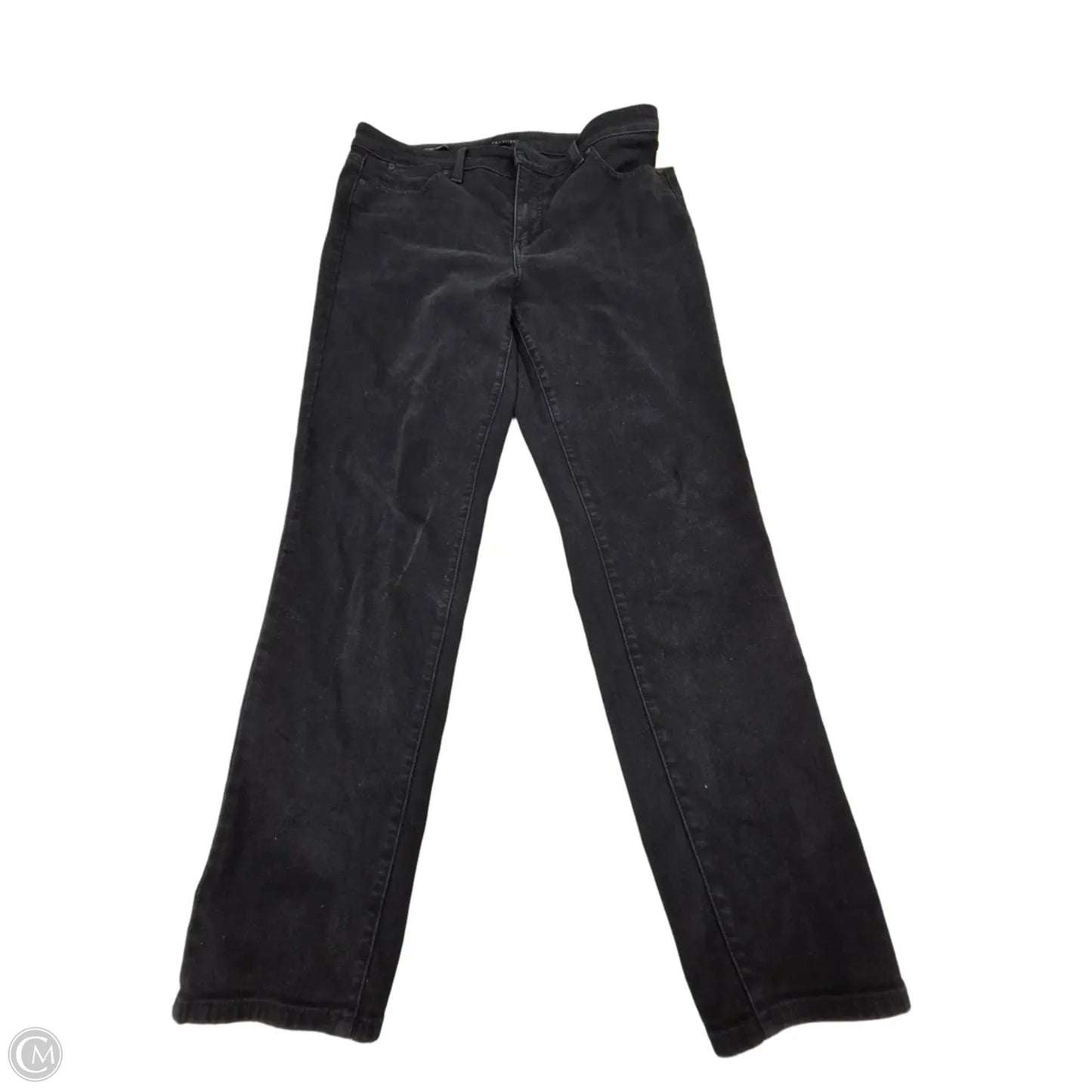 Jeans Skinny By Talbots In Black Denim, Size: 10