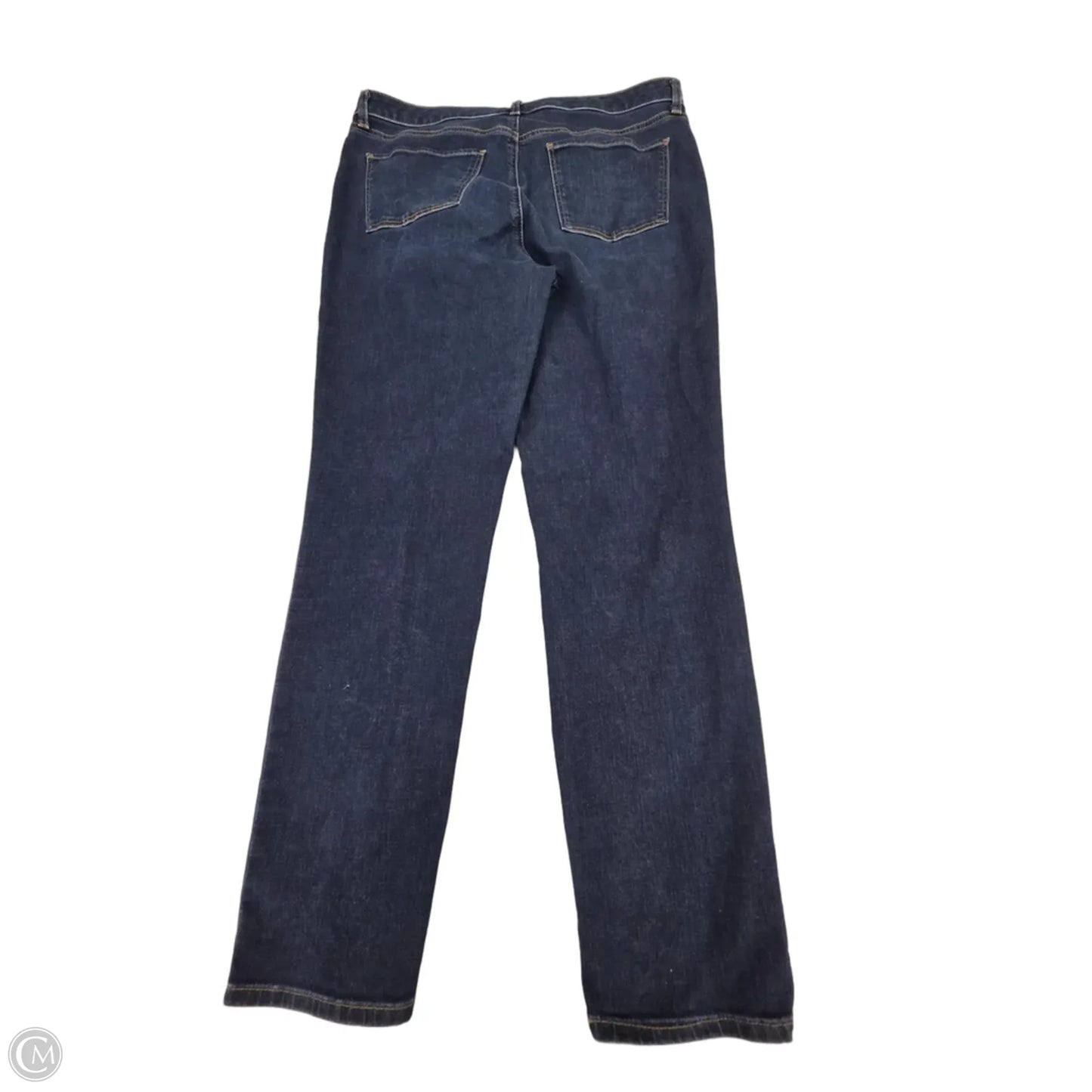 Jeans Straight By Talbots In Blue Denim, Size: 12