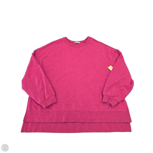 Top Long Sleeve By Z Supply In Pink, Size: M