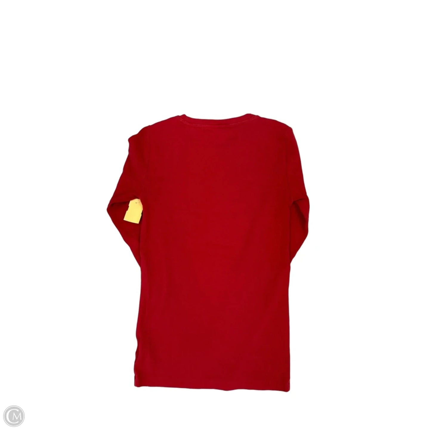 Top Long Sleeve By Gap In Red, Size: Xs