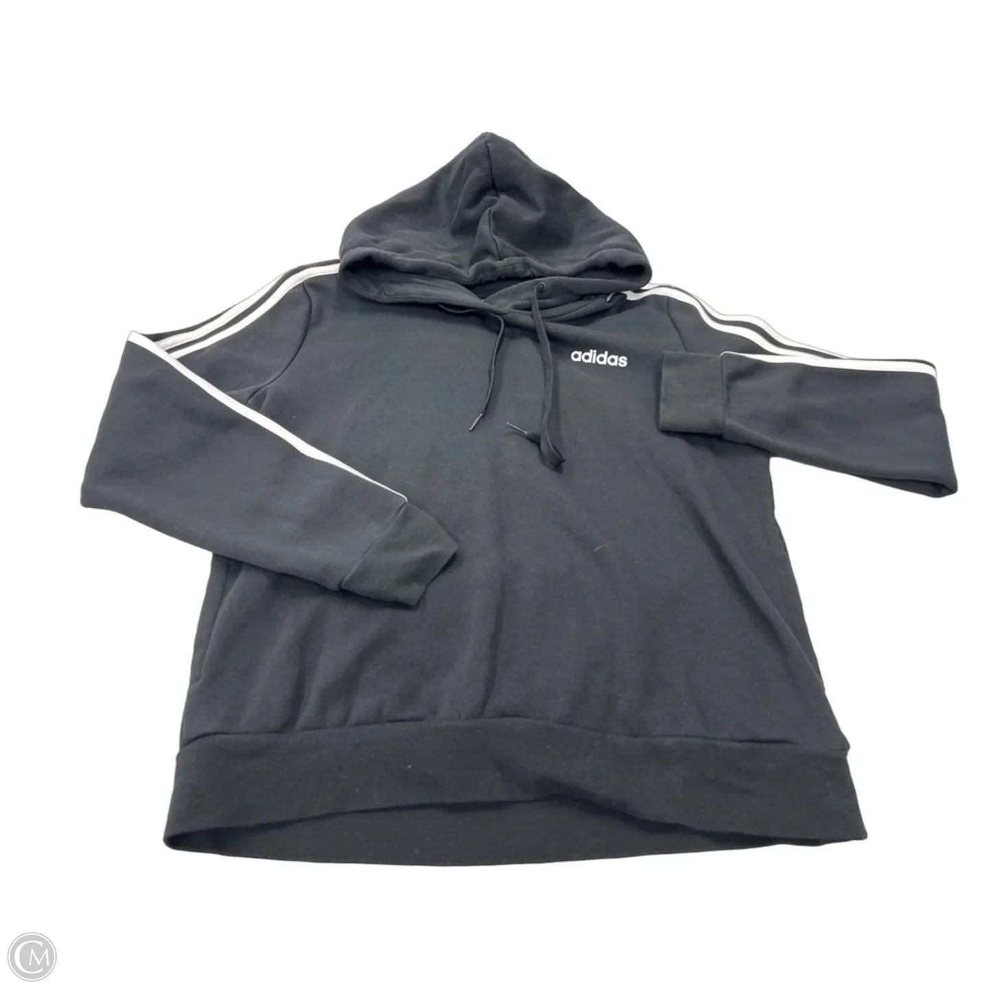 Sweatshirt Hoodie By Adidas In Black, Size: M