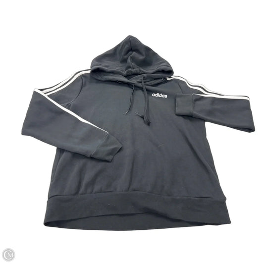 Sweatshirt Hoodie By Adidas In Black, Size: M
