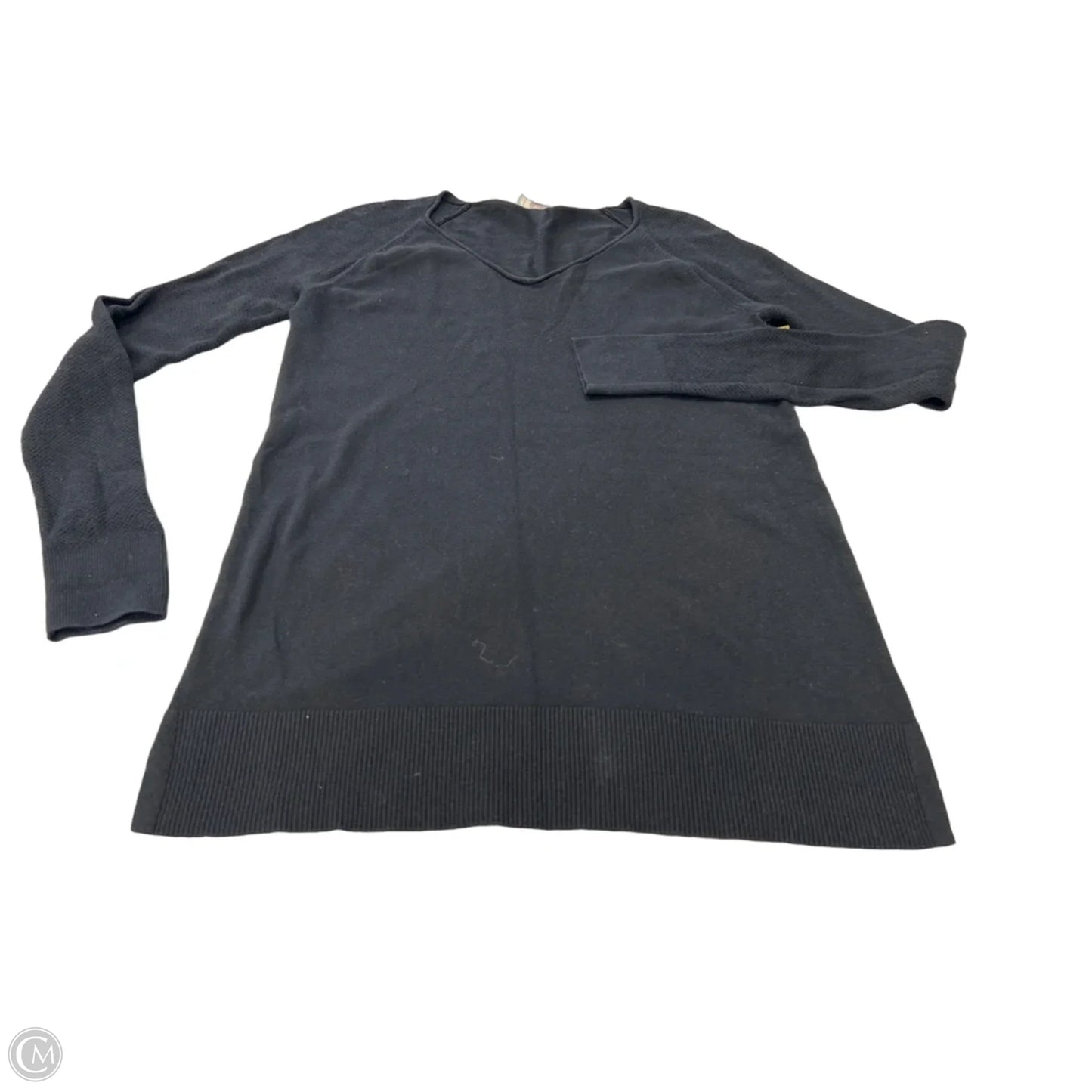 Top Long Sleeve By Loft In Black, Size: S