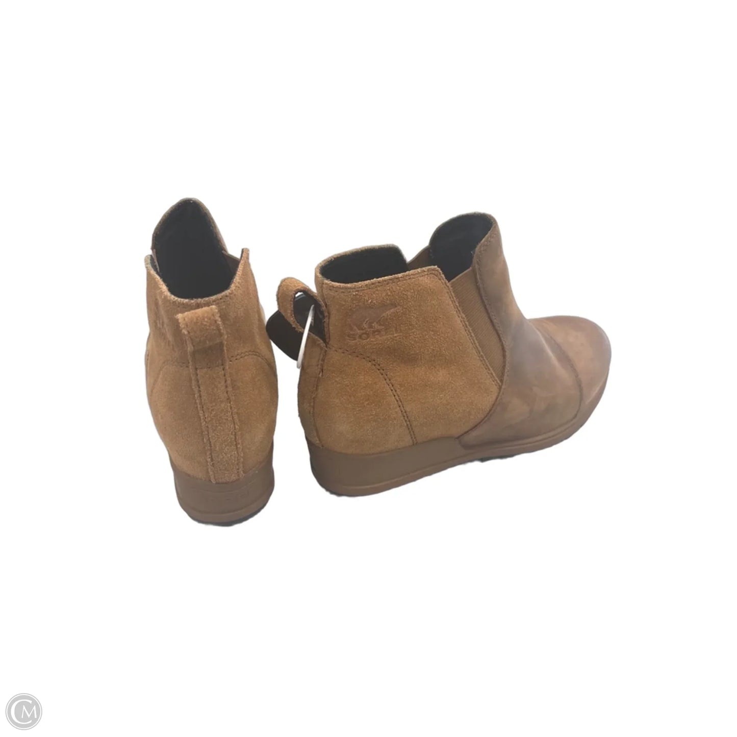 Boots Ankle Heels By Sorel In Brown, Size: 9