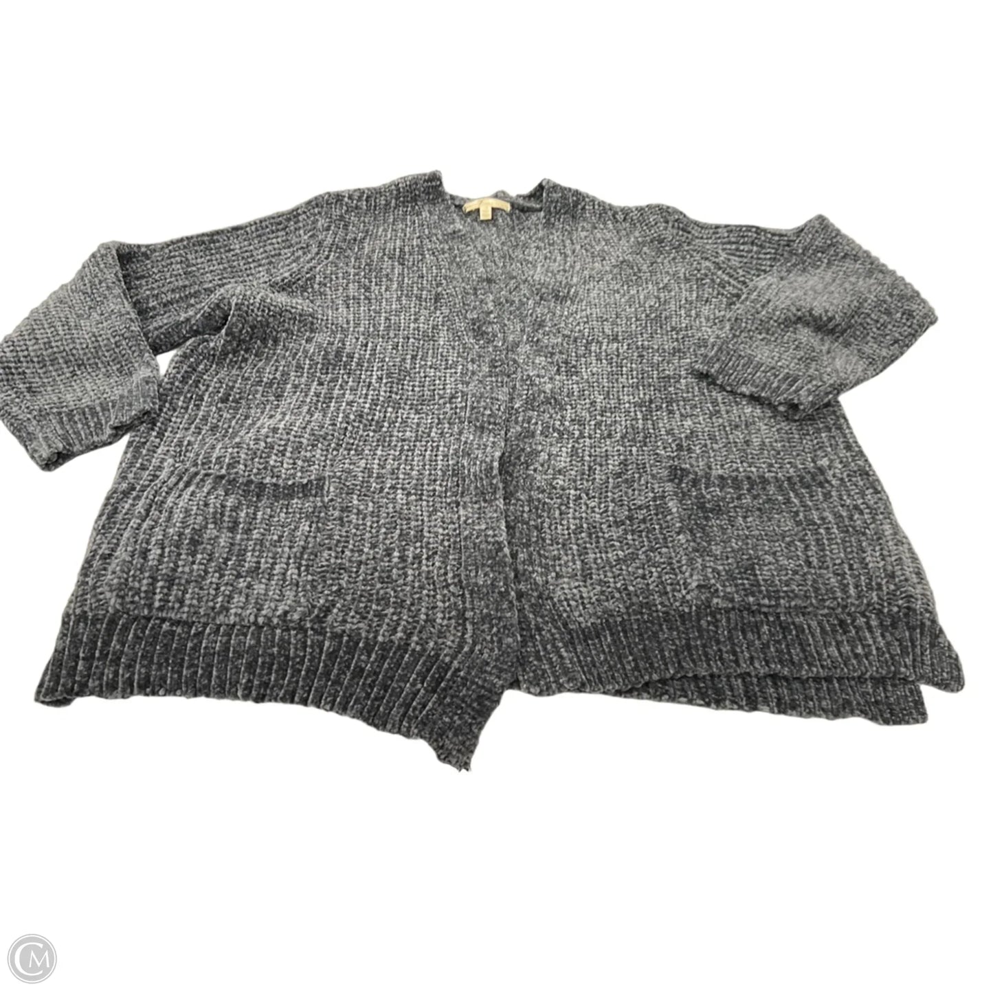Sweater Cardigan By Seven 7 In Teal, Size: L