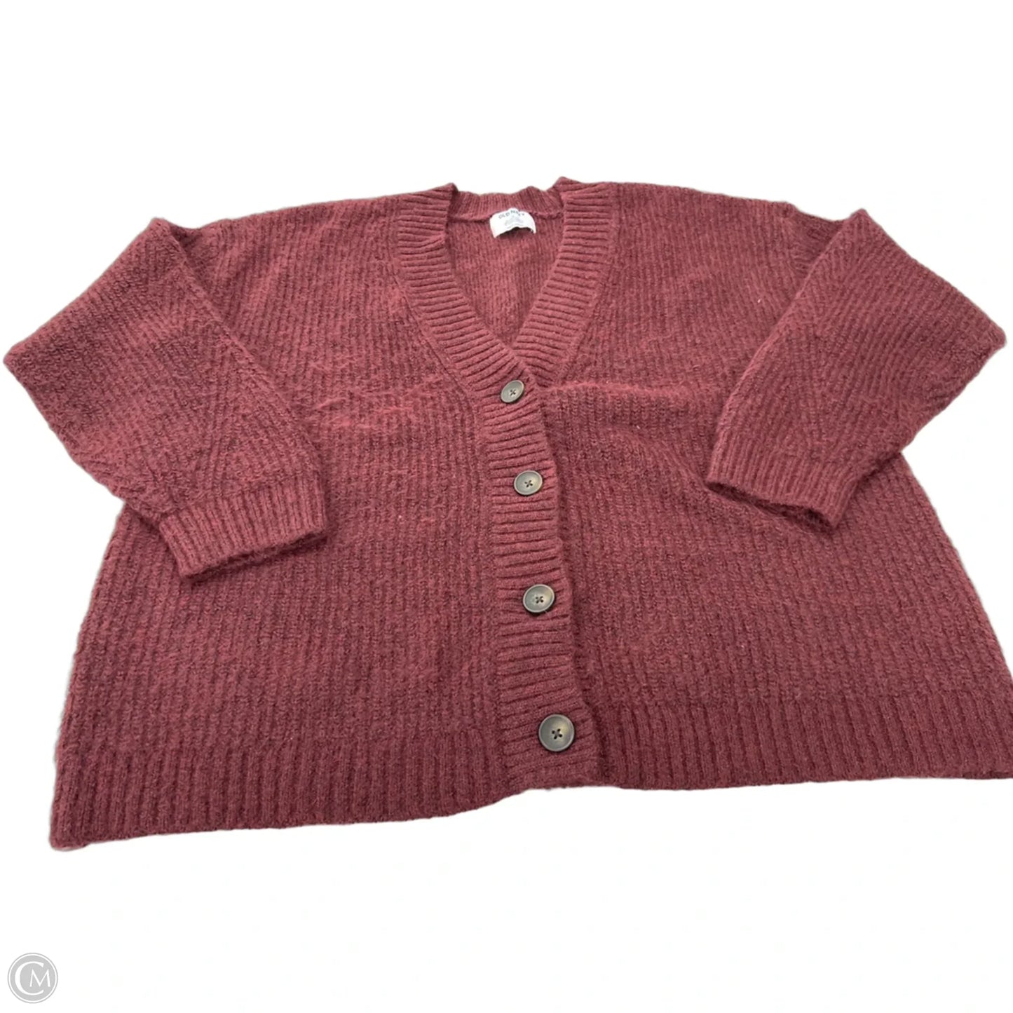 Sweater Cardigan By Old Navy In Red, Size: Xl