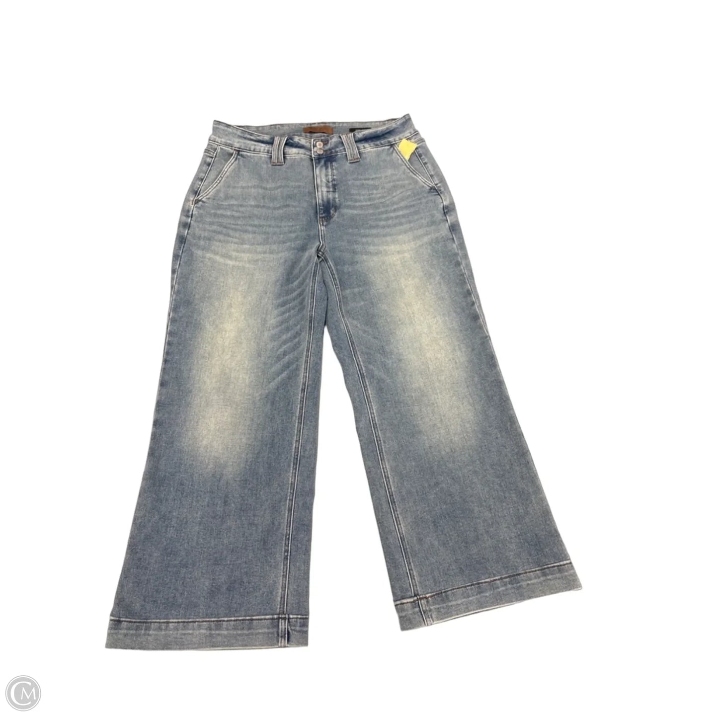 Jeans Wide Leg By Judy Blue In Blue Denim, Size: 14