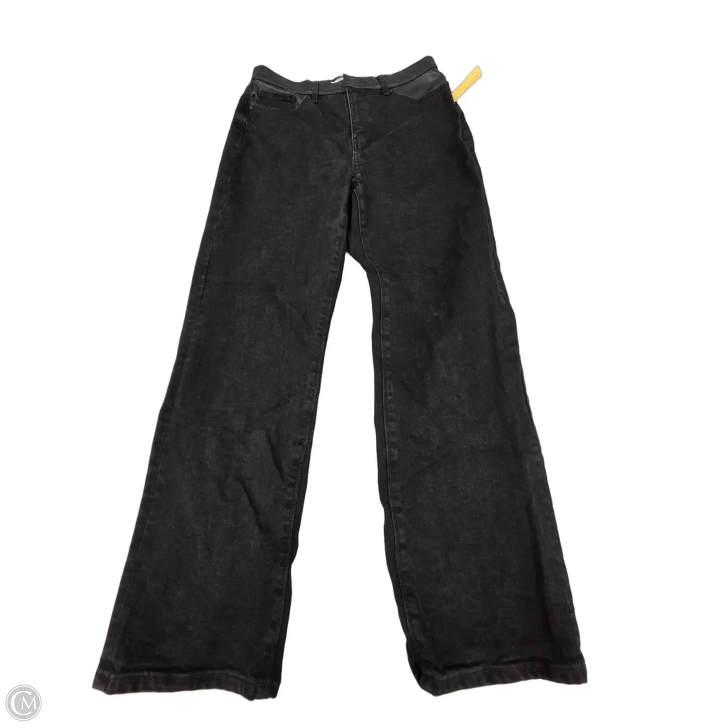 Jeans Straight By Loft In Black Denim, Size: 4