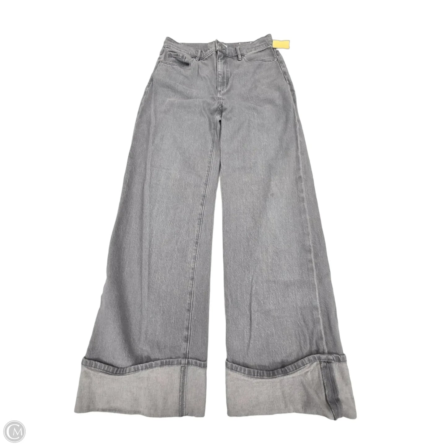 Jeans Wide Leg By Loft In Grey Denim, Size: 4
