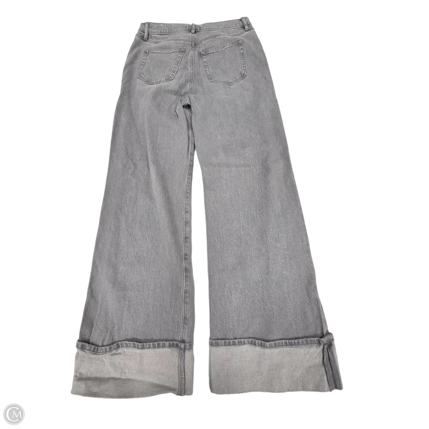 Jeans Wide Leg By Loft In Grey Denim, Size: 4