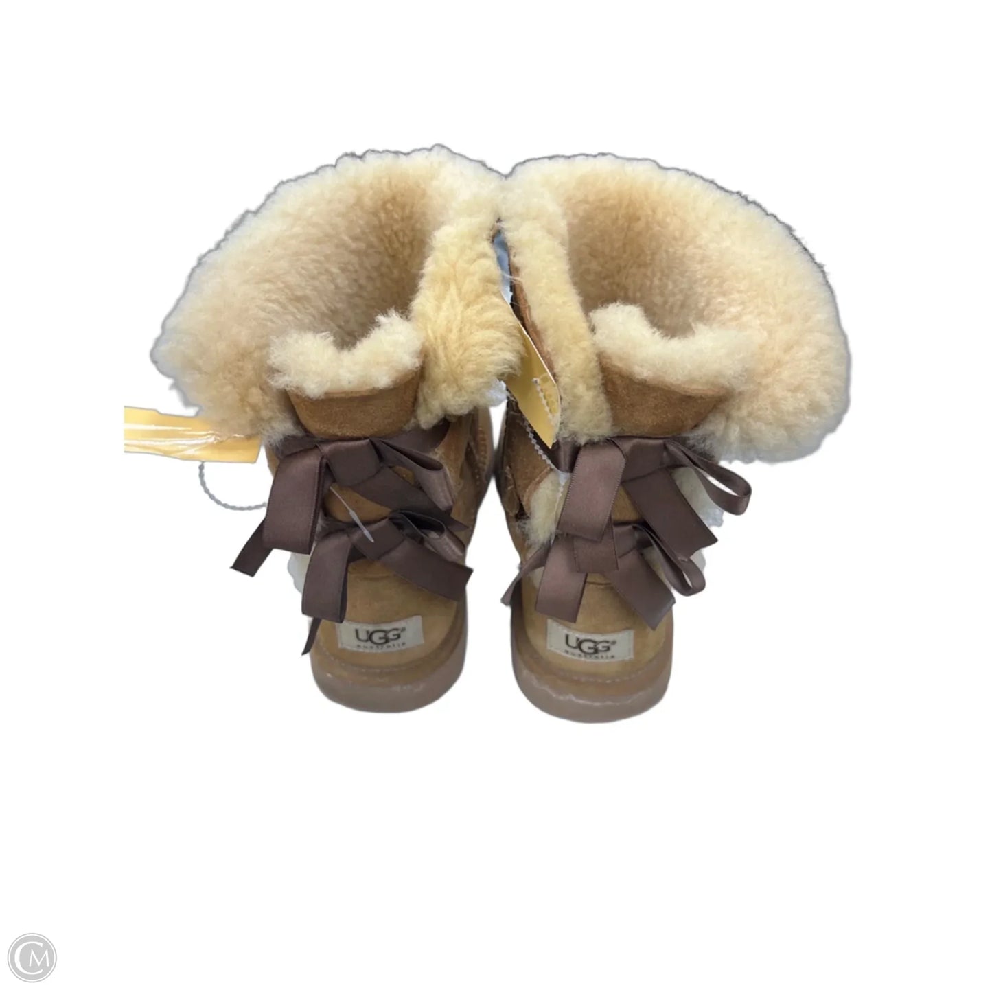 Boots Designer By Ugg In Brown, Size: 5