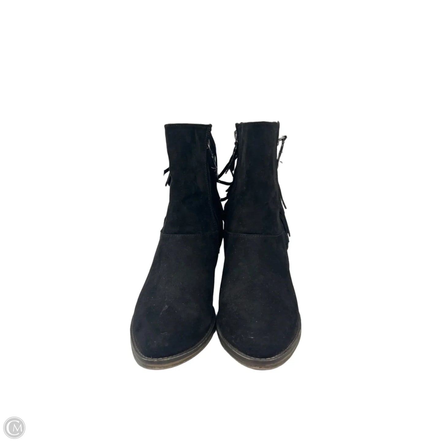 Boots Ankle Heels By Mia In Black, Size: 9
