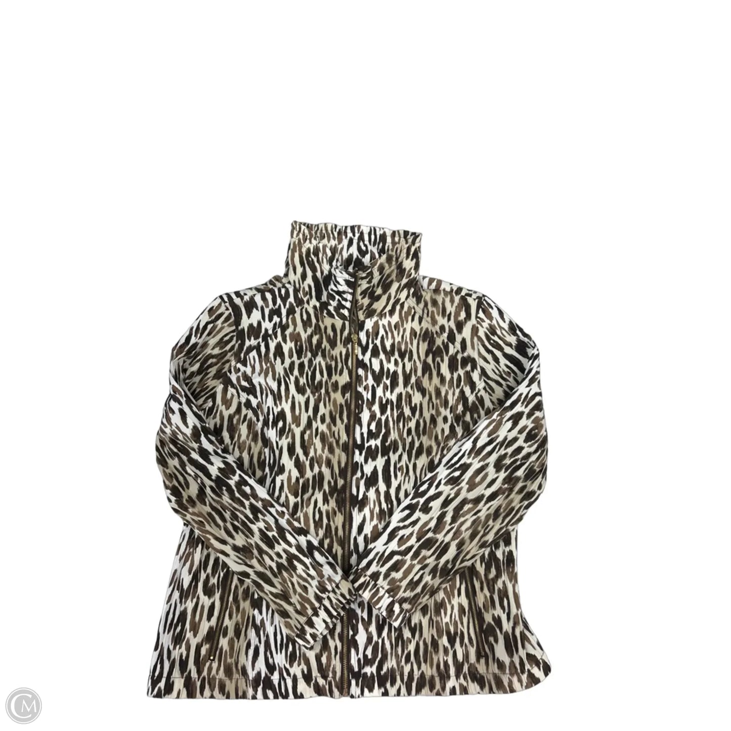 Jacket Other By Zenergy By Chicos In Animal Print, Size: L