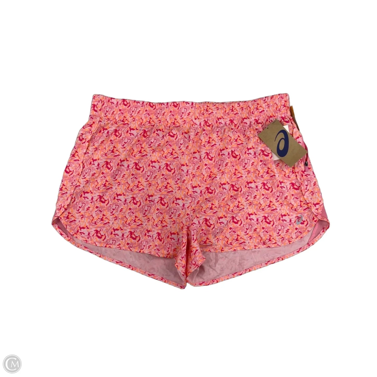 Athletic Shorts By Asics In Orange & Pink, Size: Xl