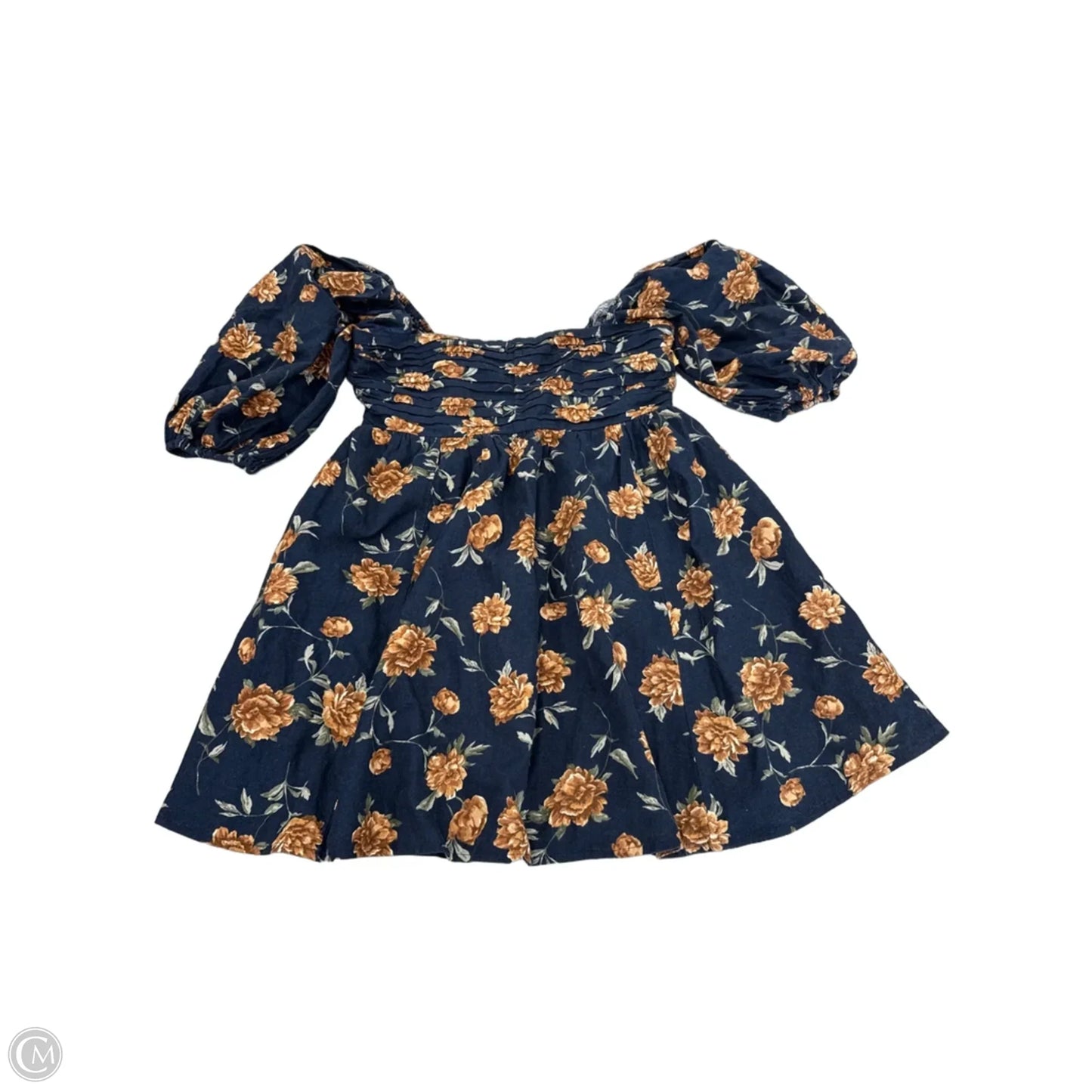 Dress Casual Short By Abercrombie And Fitch In Blue & Brown, Size: M
