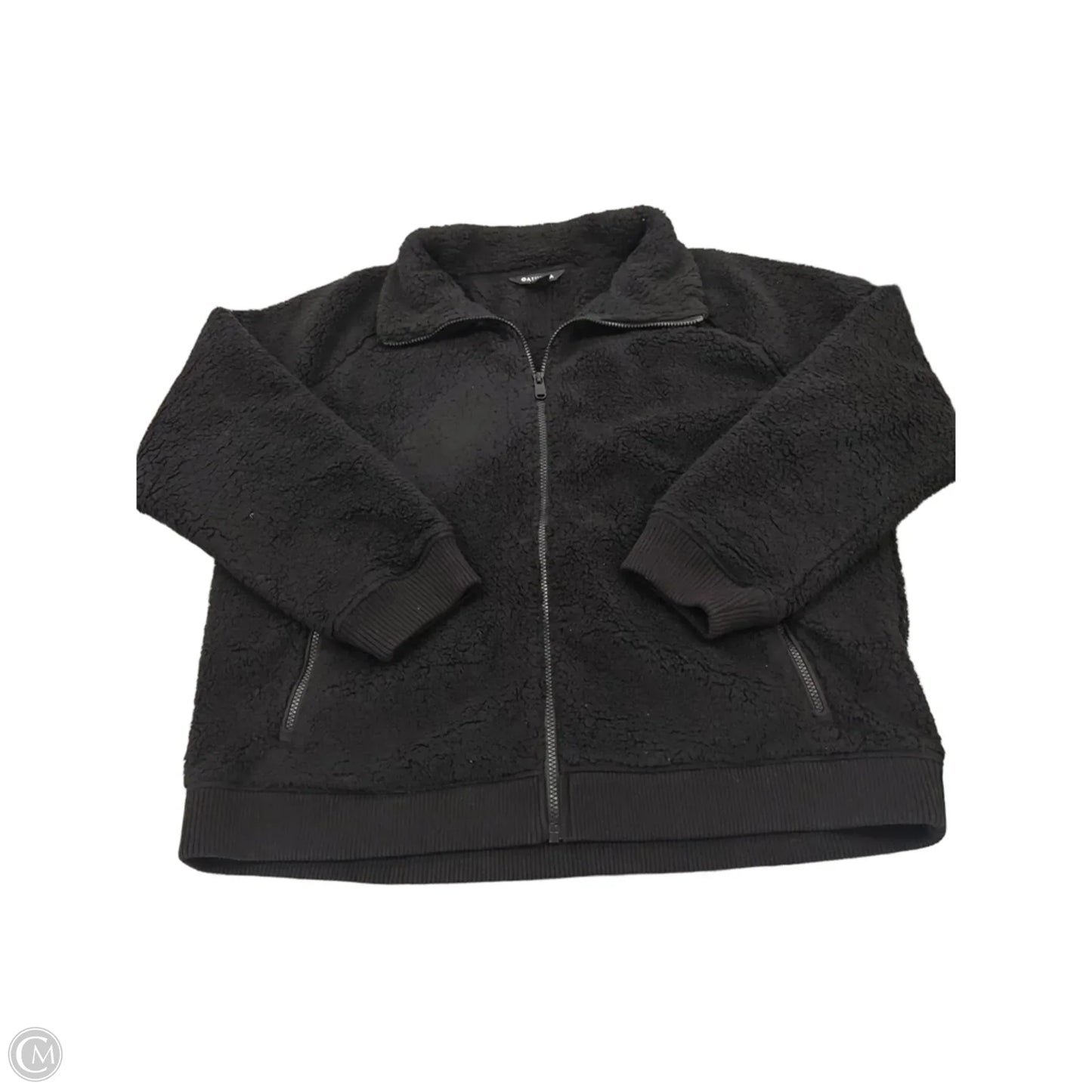 Jacket Faux Fur & Sherpa By Athleta In Black, Size: Xl