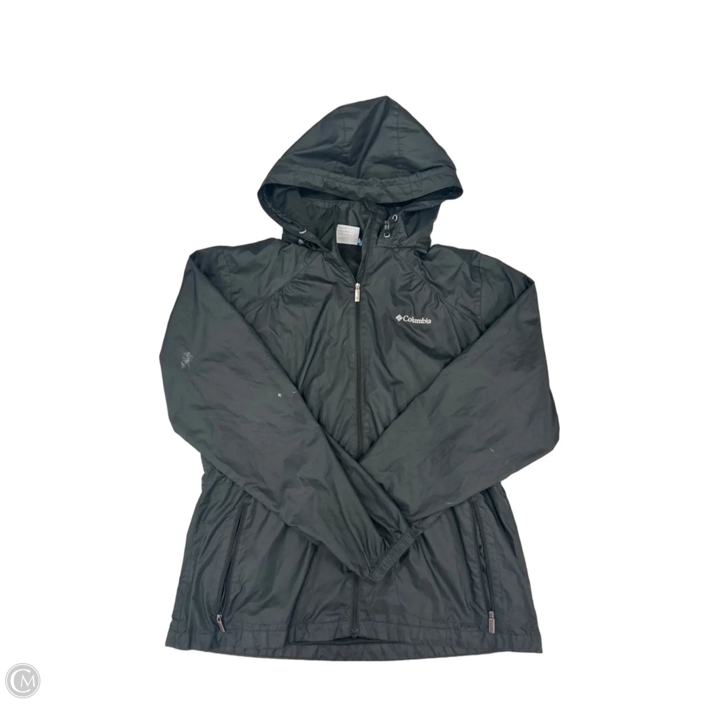 Jacket Windbreaker By Columbia In Black, Size: L