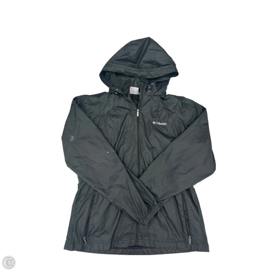 Jacket Windbreaker By Columbia In Black, Size: L