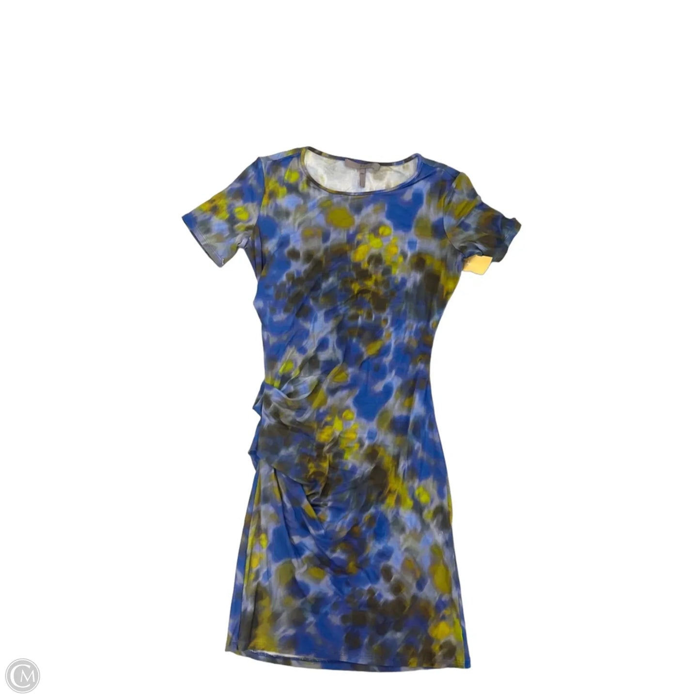 Dress Casual Midi By Halston Heritage In Blue & Green, Size: Xs