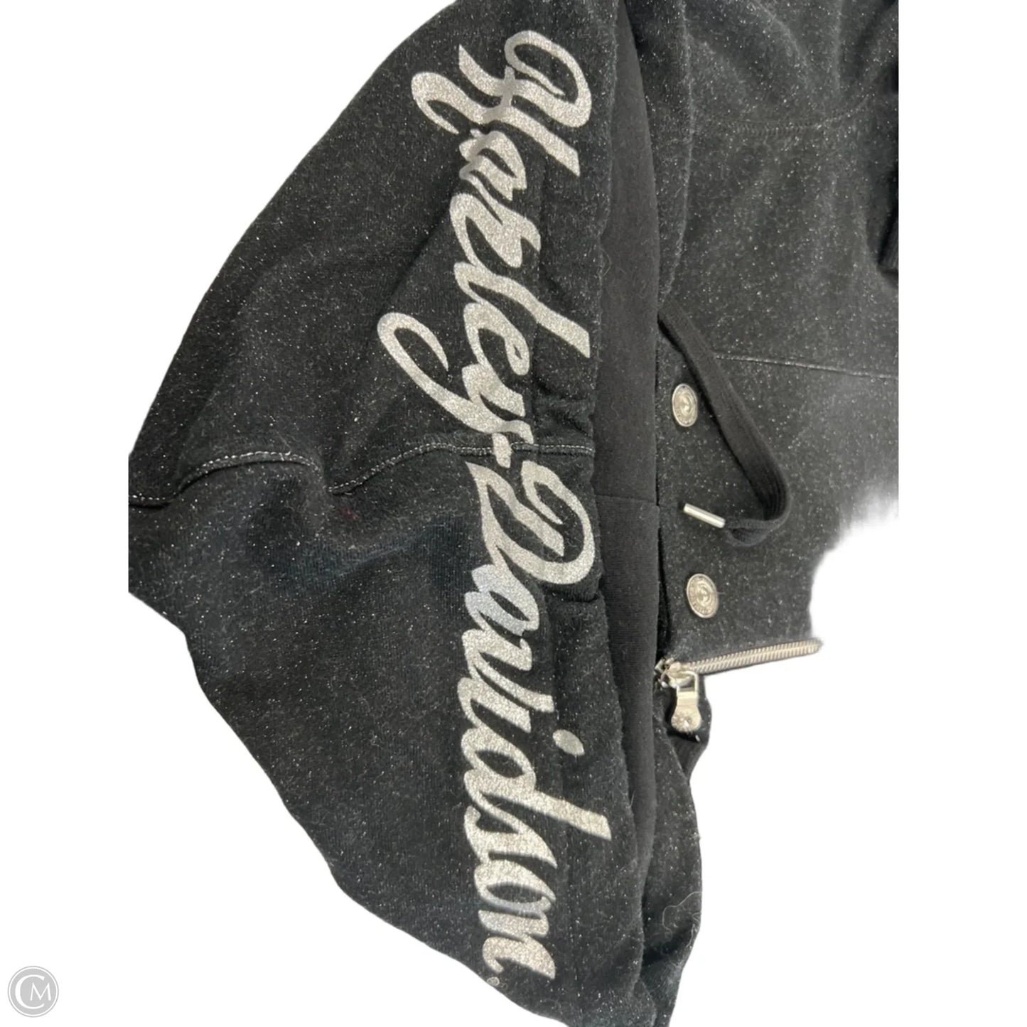 Sweatshirt Hoodie By Harley Davidson In Black, Size: L