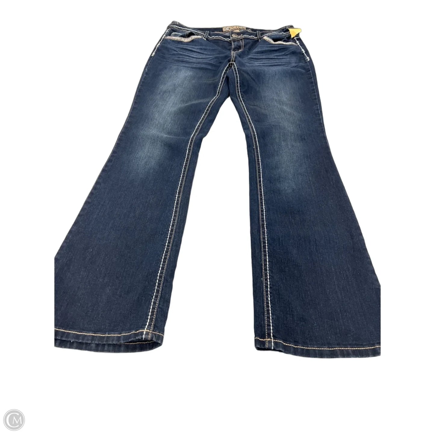 Jeans Boot Cut By Cme In Blue Denim, Size: 14