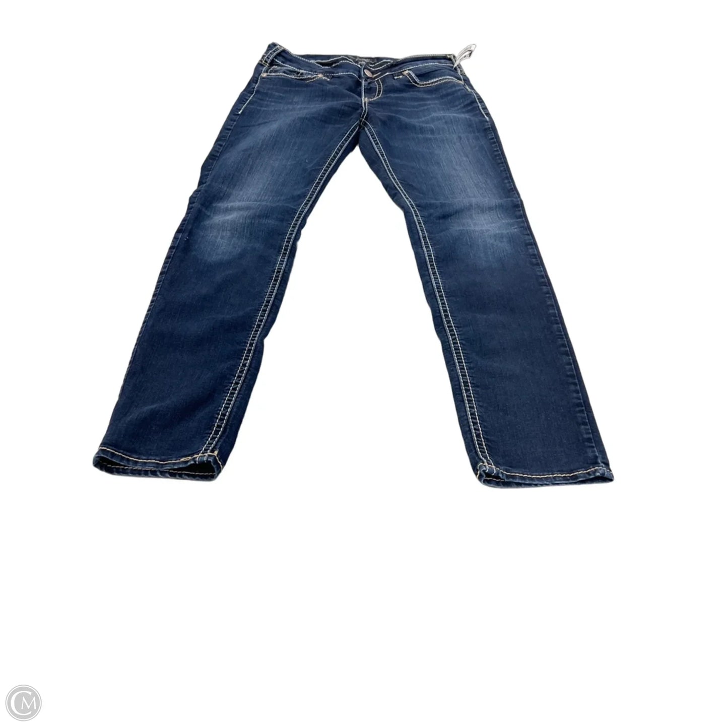 Jeans Straight By Silver In Blue Denim, Size: 14