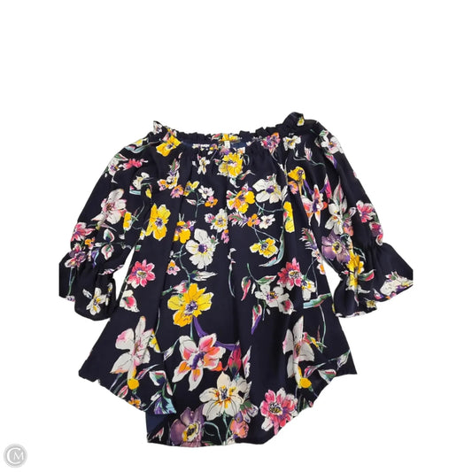 Top Long Sleeve By Emerald In Multi-colored, Size: S