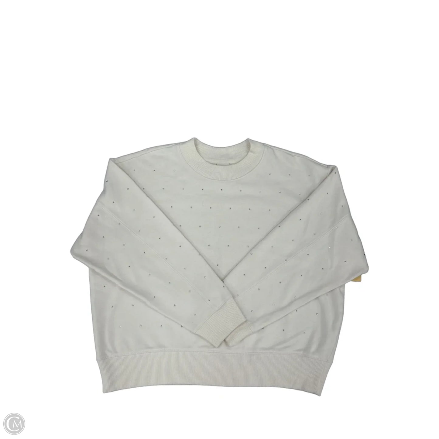 Sweatshirt Crewneck By A New Day In Cream, Size: L