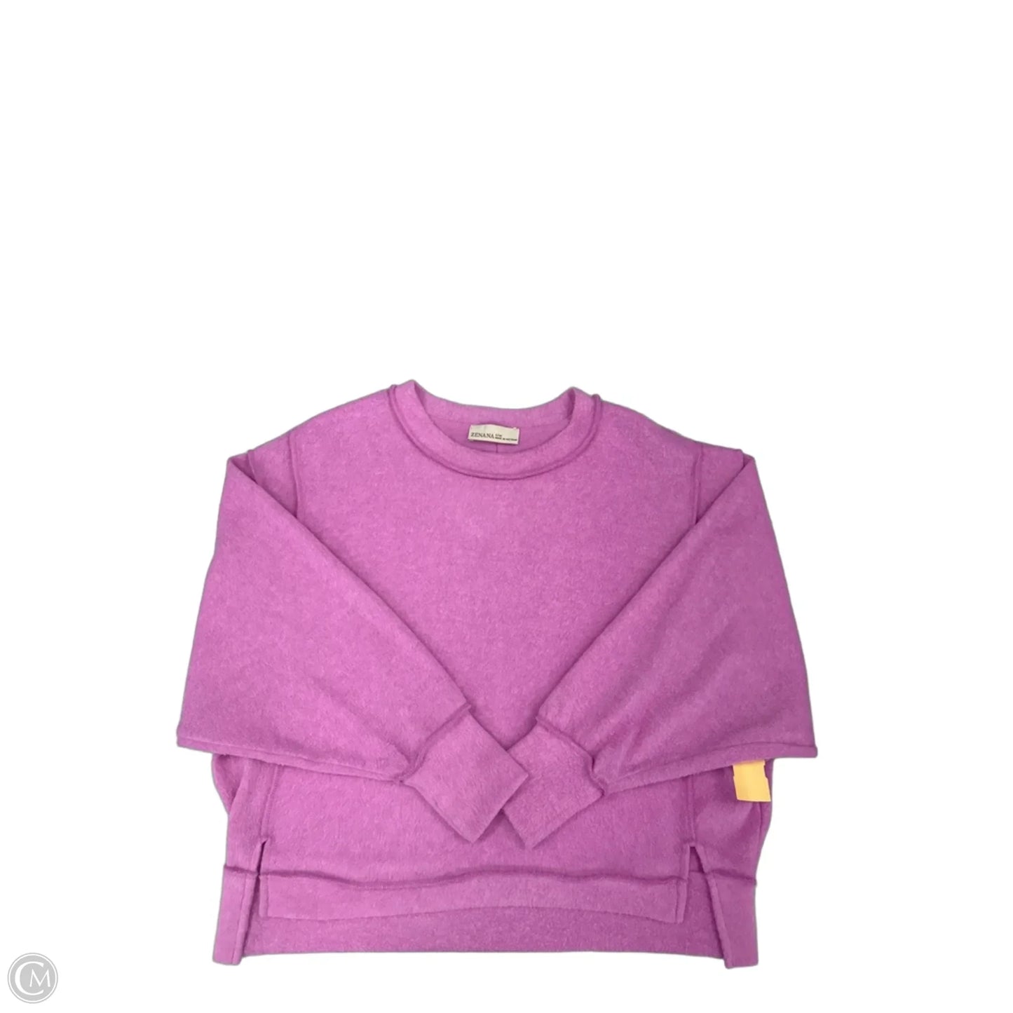 Top Long Sleeve By Zenana In Purple, Size: S