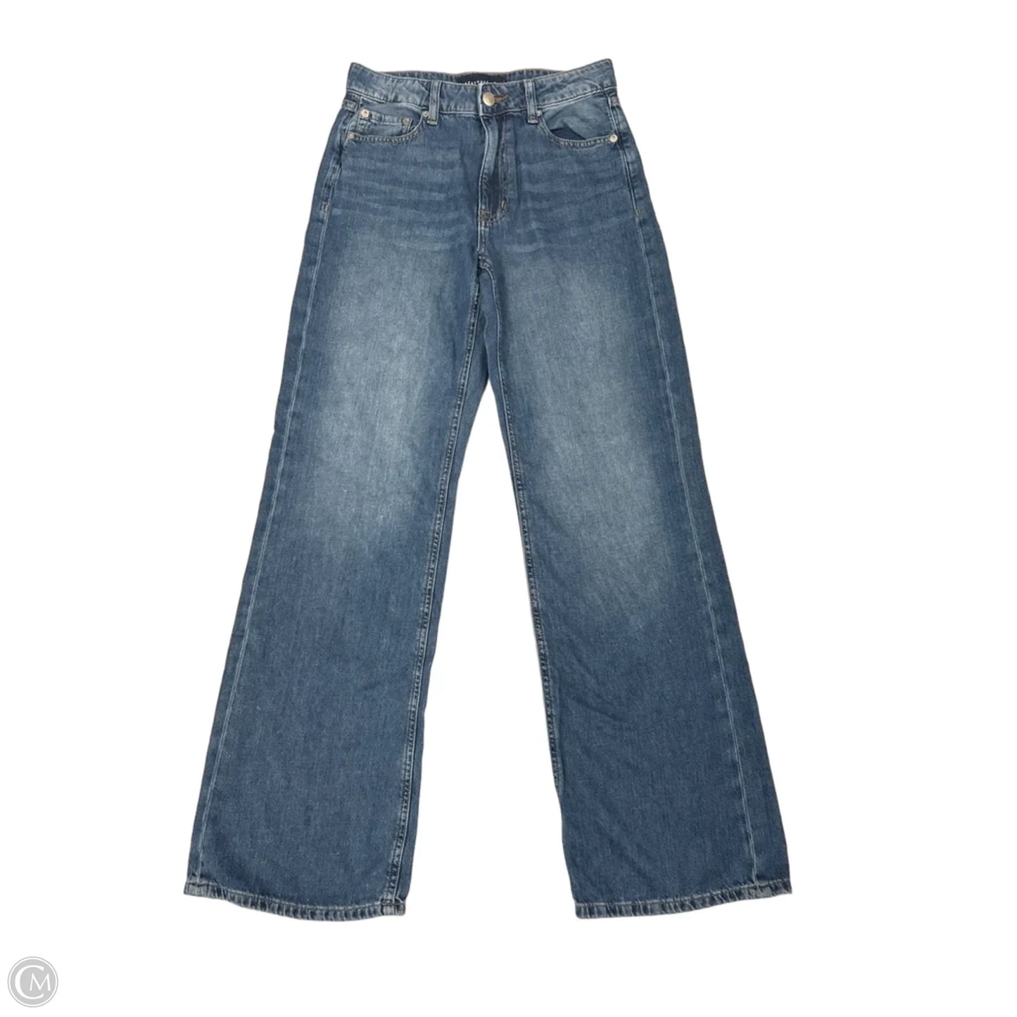 Jeans Wide Leg By Aeropostale In Blue Denim, Size: 4